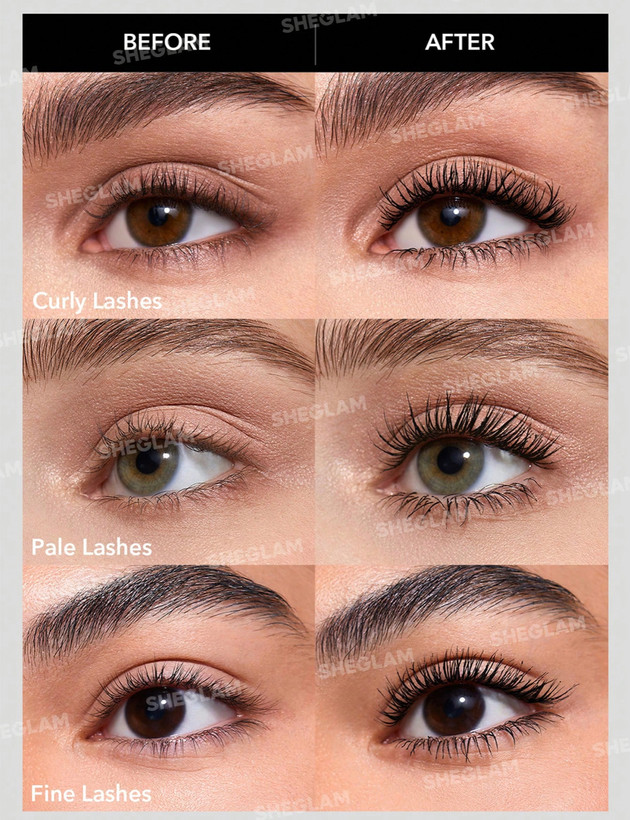 ریمل 2 سر مشکی بورگاندی شیگلم All-In-1 Volume & Length
