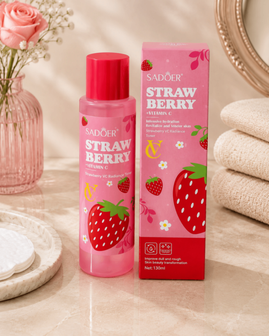 تونر مدل Strawberry VC Radiance حاوی ویتامین C